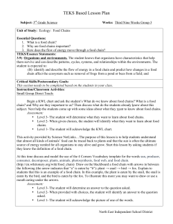 TEKS Based Lesson Plan
