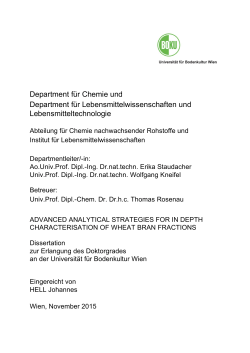 Department f&uuml;r Chemie und Department f&uuml;r
