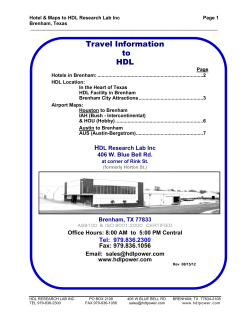 Travel Information to HDL