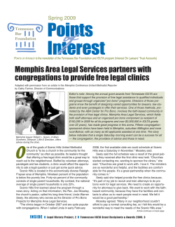 POI Spring 2009 - Tennessee Bar Foundation