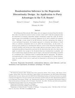 Randomization Inference in the Regression