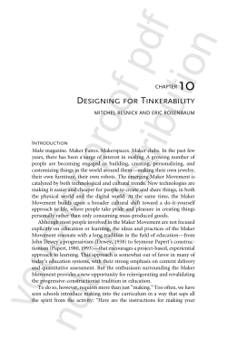 Designing for Tinkerability - Media Lab Login