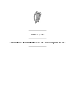 Forensic Evidence and DNA Database System