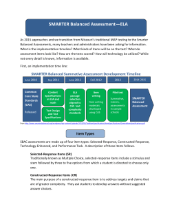 SBAC - Sample Items - Grade 11 ELA