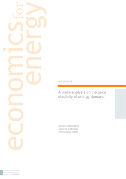 A meta-analysis on the price elasticity of energy demand