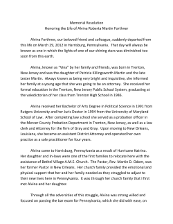 Alvina R. Forthner - Dauphin County Bar Association