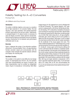 AN132 - Fidelity Testing for A to D Converters