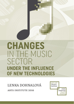 Changes in the Music Sector Under the Influence of New Technolo