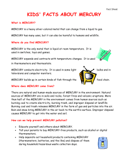 kids facts about mercury - Maryland Department of the Environment