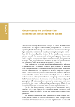 Investing in Development A Practical Plan to Achieve the Millennium