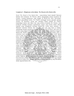 Lampiran 1: Ringkasan cerita dalam The Hound of the Baskervilles