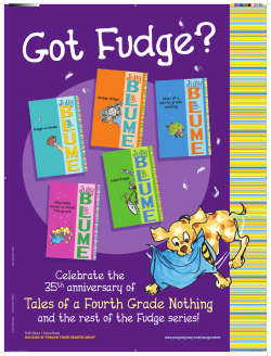 JudyBlume FUDGE Poster&fnof;