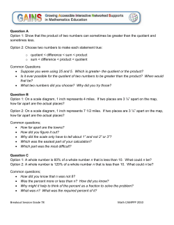 Question A Option 1: Show that the product of two numbers can