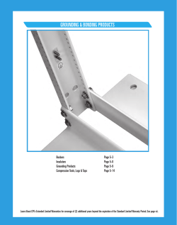 CPI 2017 CATALOG SECTION 5 GROUNDING BONDING