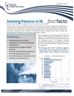 Smoking Patterns in NL