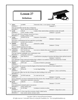 Lesson 27