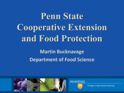 Penn State Cooperative Extension - Extension Disaster Education
