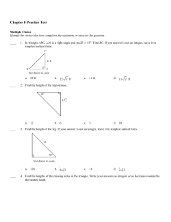 Chapter 8 Practice Test