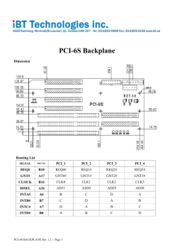 PCI-6S Backplane