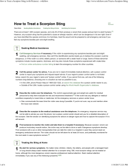 1 2 How to Treat a Scorpion Sting (with Pictures)