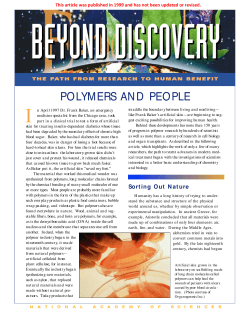 po lymers and people - National Academy of Sciences