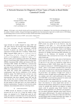 A Network Structure for Diagnosis of Four Types of Faults in
