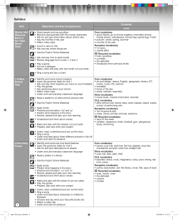 Tiger Time Level 4 Scope and equenceLevel 4