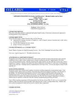 Applied Linguistics II