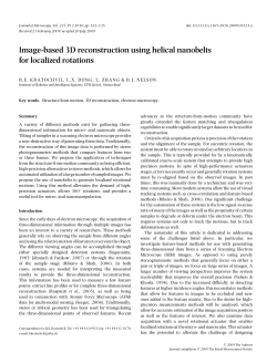 Image-based 3D reconstruction using helical nanobelts for localized