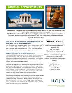 judicial appointments