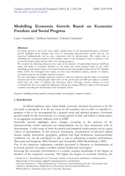 Modelling Economic Growth Based on Economic Freedom and