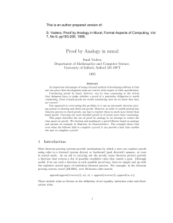 Proof by Analogy in mural