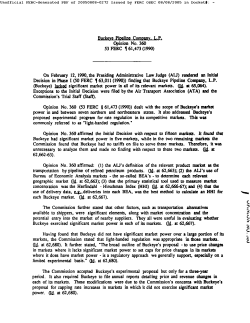 Buckeye, Opinion No. 360, 53 FERC &para;61473