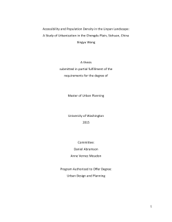Accessibility and Population Density in the Linpan Landscape: A