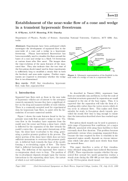 Establishment of the near-wake flow of a cone and wedge in