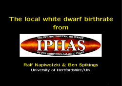 The local white dwarf birthrate from