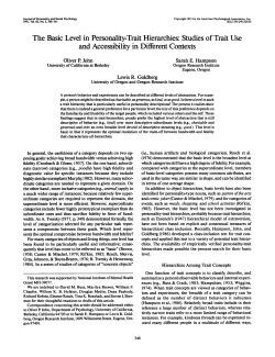 The Basic Level in Personality-Trait Hierarchies
