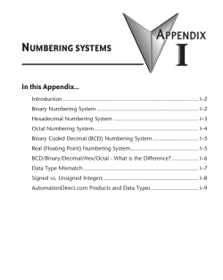 Appendix I - Automation Direct