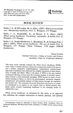 Book review: Whole Person Healthcare Vol I-III