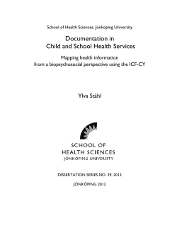 Documentation in Child and School Health Services