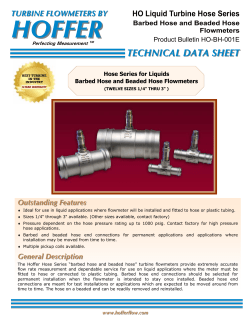 the data sheet - Hoffer Flow Control