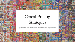 Breakfast cereals - Cornell University