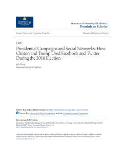 Presidential Campaigns and Social Networks: How Clinton and