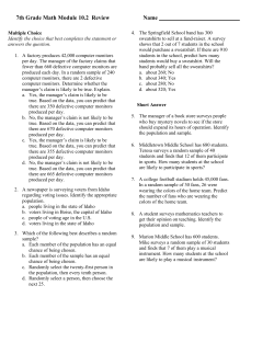 7th Grade Math Module 10.2 Review Name
