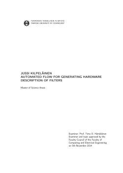 Automated flow for generating hardware description