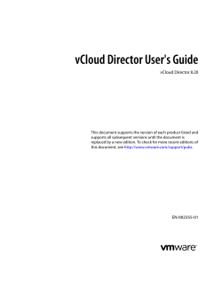 vCloud Director User`s Guide