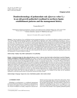 Dendrochronology of pedunculate oak (Quercus robur L.)