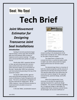 Joint Movement Estimator for Designing Transverse Joint Seal