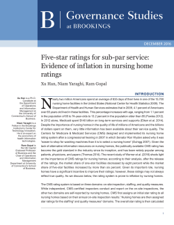 Five-star ratings for sub-par service: Evidence of inflation in nursing