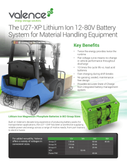Lithium Ion 12-80V Battery System